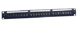 Actassi - patch panel - category 6 - UTP - 24 Port - 1U - straight loaded