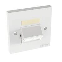 Panduit, sloped, shuttered faceplate, 86x86mm frame up to two NetKey Modules